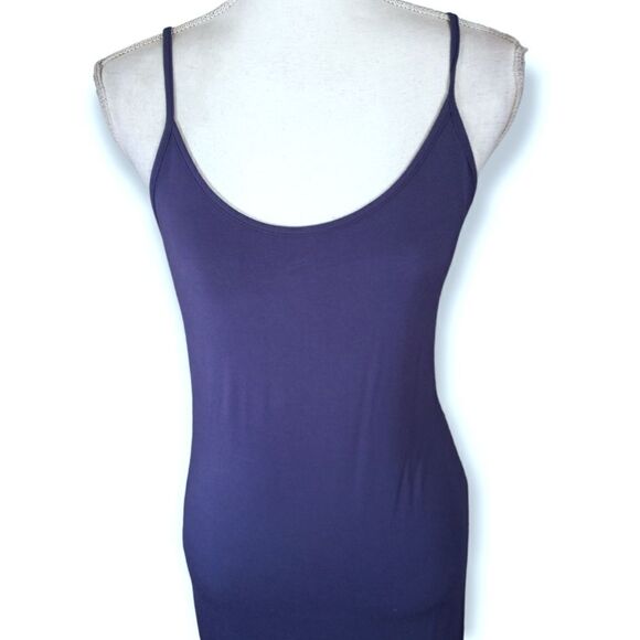 NAVY BLUE MAXI DRESS SZ.M EUC - Picture 2 of 6